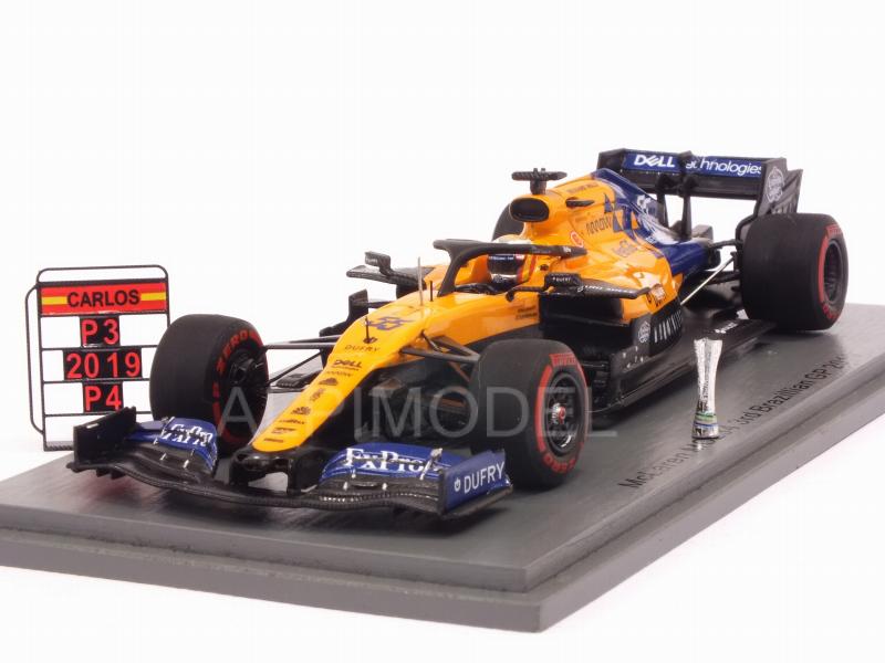 spark-model McLaren MCL34 #55 GP Brasil 2019 Carlos Sainz Jr. (1 