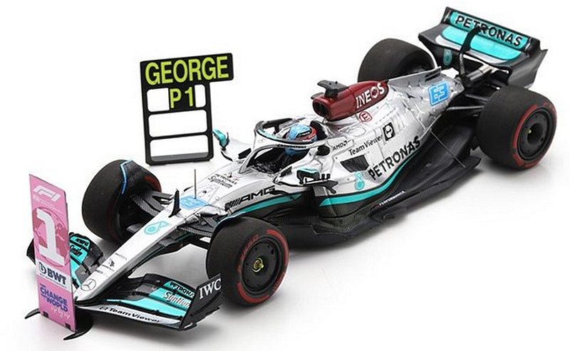 Mercedes W13 AMG #63 Winner GP Brasil 2022 George Russell (with pit & number boards) by spark-model