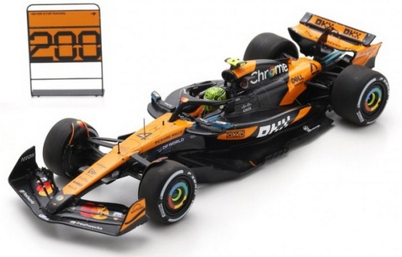 McLaren MCL39 #4 Winner GP Hungary 2025 Lando Norris (with pit board McLaren 200GP Wins) by spark-model