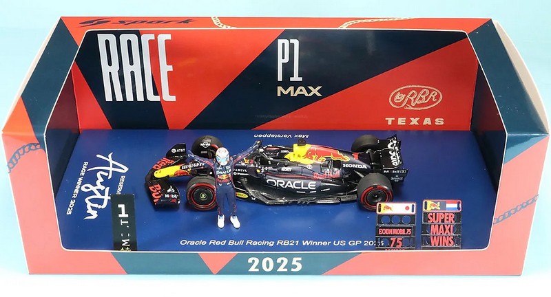 Red Bull RB21 #1 Winner GP USA 2025 Max Verstappen - Special Edition by spark-model