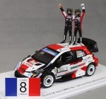Toyota Yaris WRC #1 Winner Rally Monza 2021 Ogier - Ingrassia (with figures) by SPARK MODEL