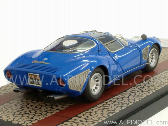 Alfa Romeo 33/2 Stradale 1967 (Blue) Limited Edition 50pcs. by tecnomodel