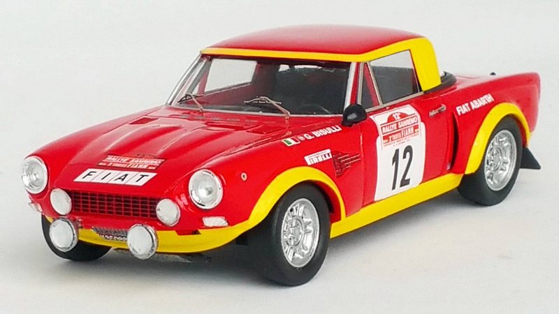 Fiat 124 Abarth N.12 2nd Sanremo Rally 1974 Bisulli-rossetti 1:43 by TRF