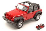 Jeep Wrangler Rubicon 2007 open (Red) by WELLY
