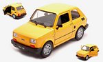 Fiat 126 Yellow 1:24 by WELLY