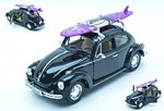 Volkswagen Beetle 1959 (Black) with windsurf by WELLY